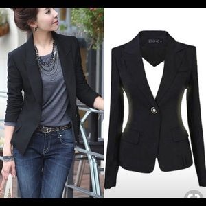 Long Sleeve Black Blazer